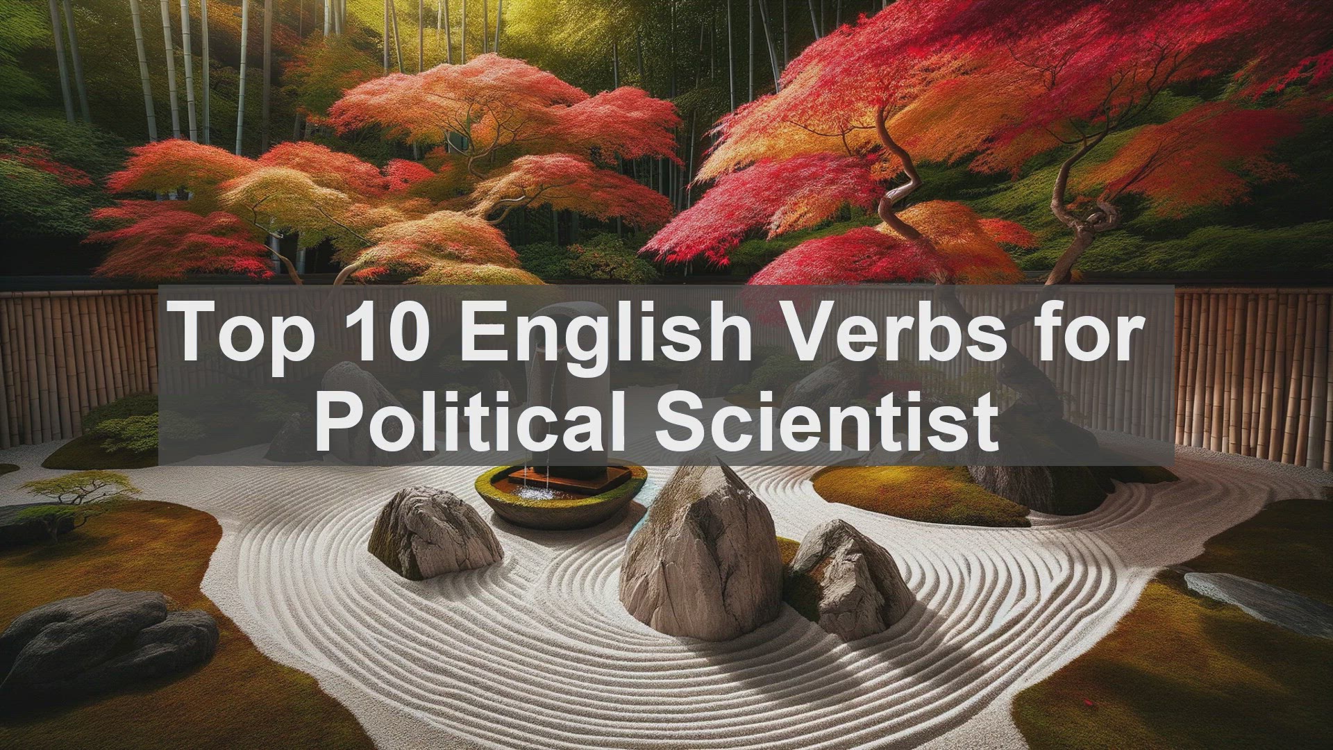 'Video thumbnail for Top 10 English Verbs for Political Scientist'