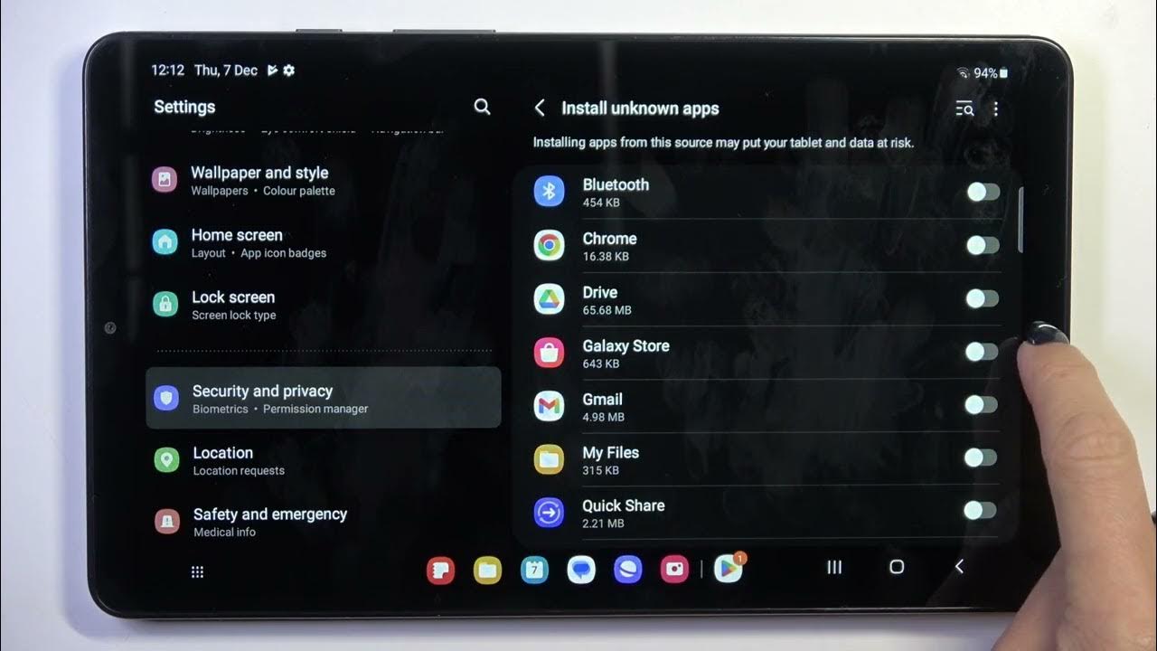 Video thumbnail for How To Install Apps From Unknown Sources On Samsung Galaxy Tab A9