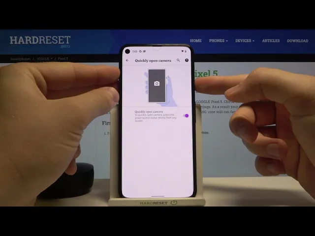 Video thumbnail for How to Activate Camera Quick Launch on GOOGLE Pixel 5 - Quick Launcher