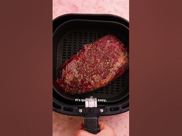 Video thumbnail for Air fryer roast beef with herby salty crust #easyrecipe #airfryerrecipe #recipe #food