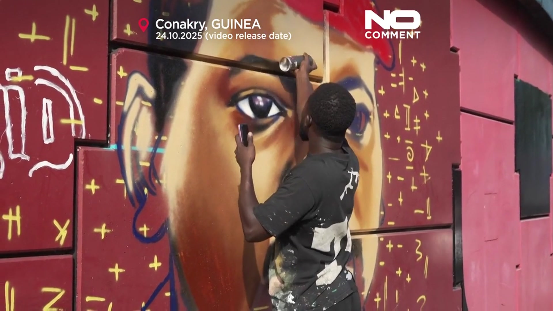 'Video thumbnail for Graffiti gains support in Guinea’s capital'