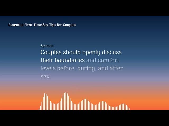 Video thumbnail for The Key to Healthy First-Time Intimacy: Communication & Consent