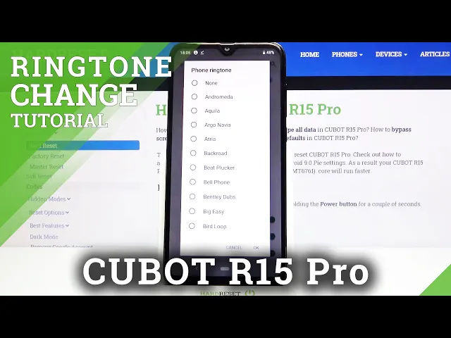 Video thumbnail for How to Change Ringtone in CUBOT R15 Pro – Ringtone List
