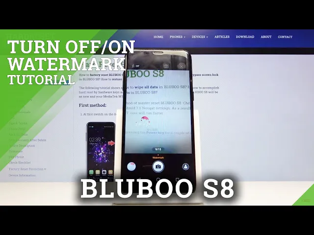 Video thumbnail for How to Add Watermark on the Photo in BLUBOO S8 – Camera Watermark