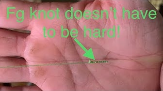 Video thumbnail for Fg knot-how to tie easily- super slim mainline to leader knot