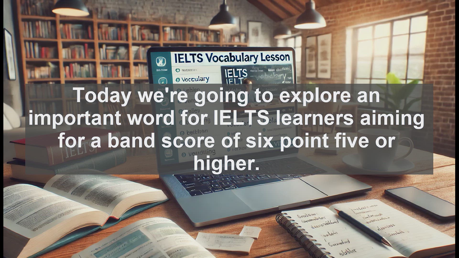 'Video thumbnail for 2500 Must Know IELTS 6.5 Vocabulary - Availabilityfloat: Key IELTS Vocabulary for Band 6.5+'