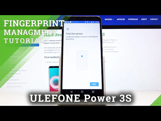 Video thumbnail for How to Set Up Fingerprint on ULEFONE Power 3S – Add Screen Lock
