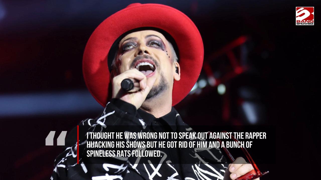 Video thumbnail for Boy George voiced support for Ed Sheeran amid controversy surrounding Macklemore's tour exit