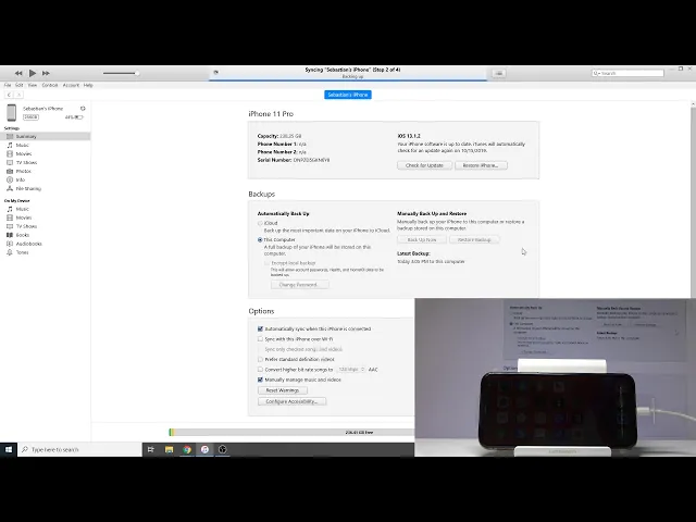 Video thumbnail for How to Restore Backup in iPhone 11 Pro - Restore Data by iTunes