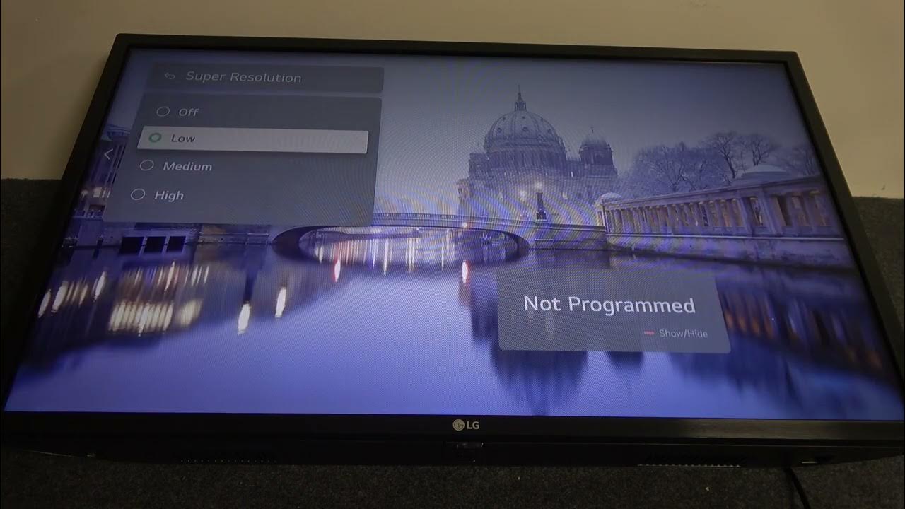 Video thumbnail for How To Change Super Resolution Level On LG LED WebOS