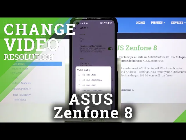 Video thumbnail for How to Change Video Resolution in ASUS ZenFone 8 – Change Video Quality Settings
