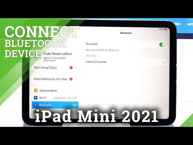 Video thumbnail for How to Use Bluetooth Connection on iPad mini (2021) - Pair iPad with Another Devices