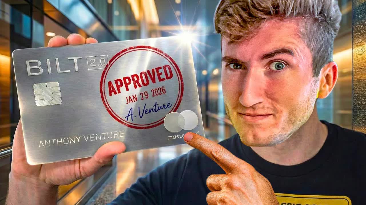 Video thumbnail for anthony venture: approved for bilt palladium card 2.0! new rewards, rakuten play & mortgage benefits
