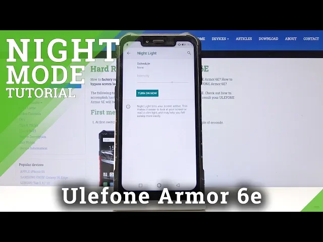 Video thumbnail for How to Enable Night Mode in Ulefone Armor 6E - Turn ON / OFF Eye Saver Mode