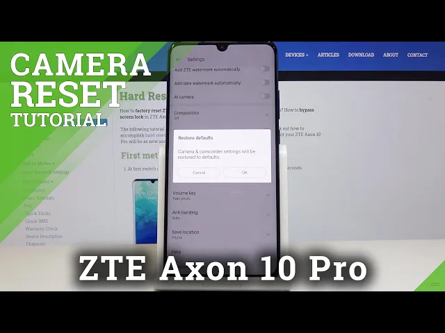Video thumbnail for How to Reset Camera Settings in ZTE Axon 10 Pro – Restore Camera Configuration