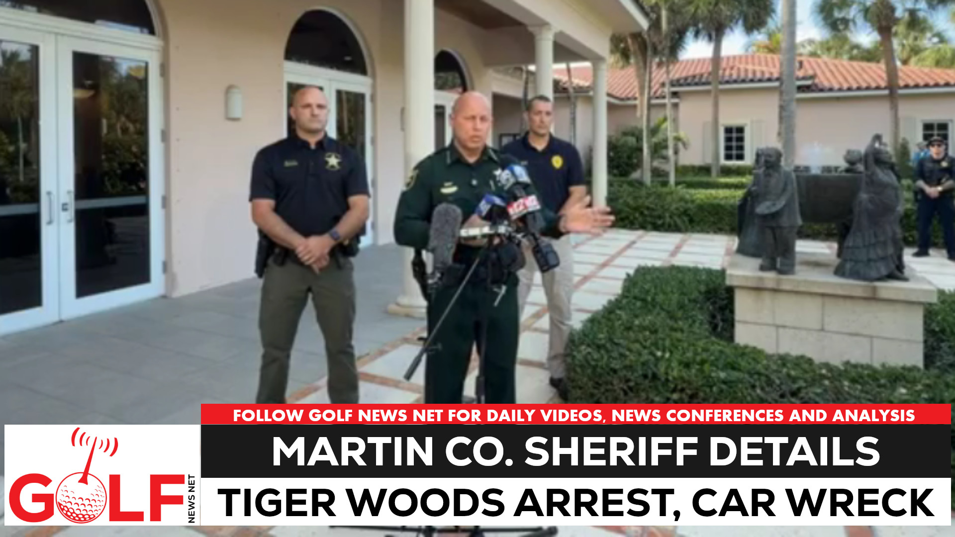 Video thumbnail for Martin County Sheriff details Tiger Woods' car wreck, DUI arrest