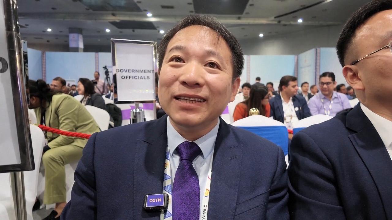 Video thumbnail for India: BRICS business forum in New Delhi pushes for practical cooperation ahead of 18th summit.
