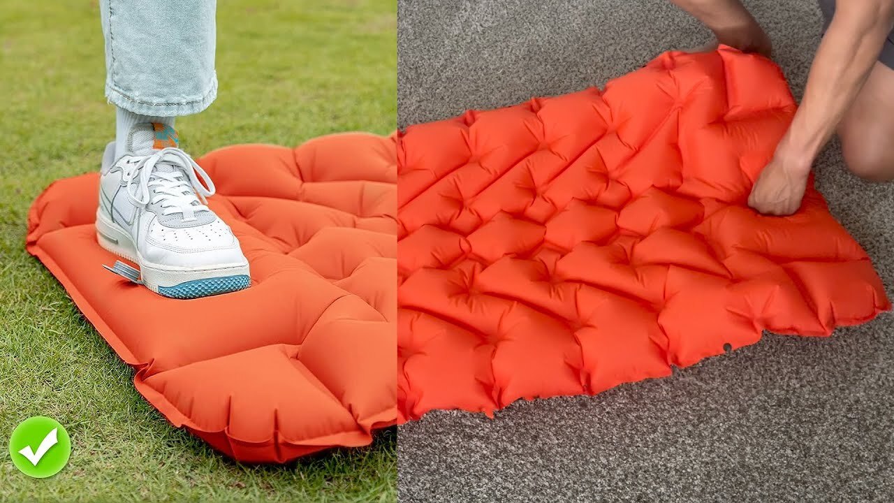 'Video thumbnail for Fritton Inflatable Sleeping Pad for Camping Review'