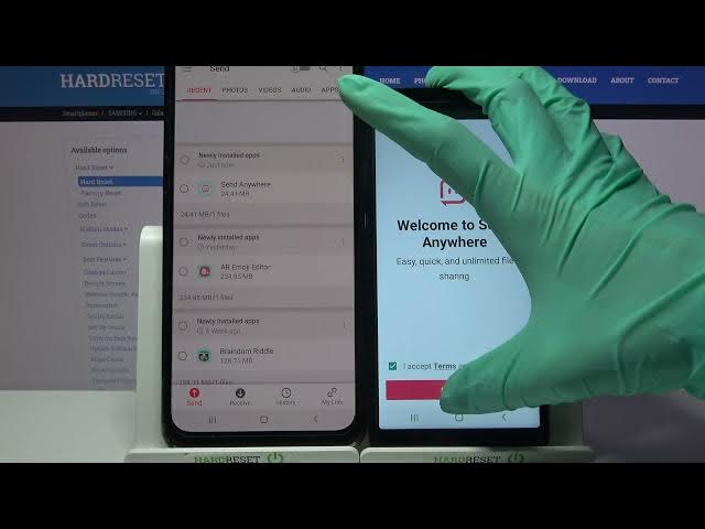 Video thumbnail for How to Transfer files from Samsung Device to Samsung Galaxy A01 Core -  Send Anywhere App