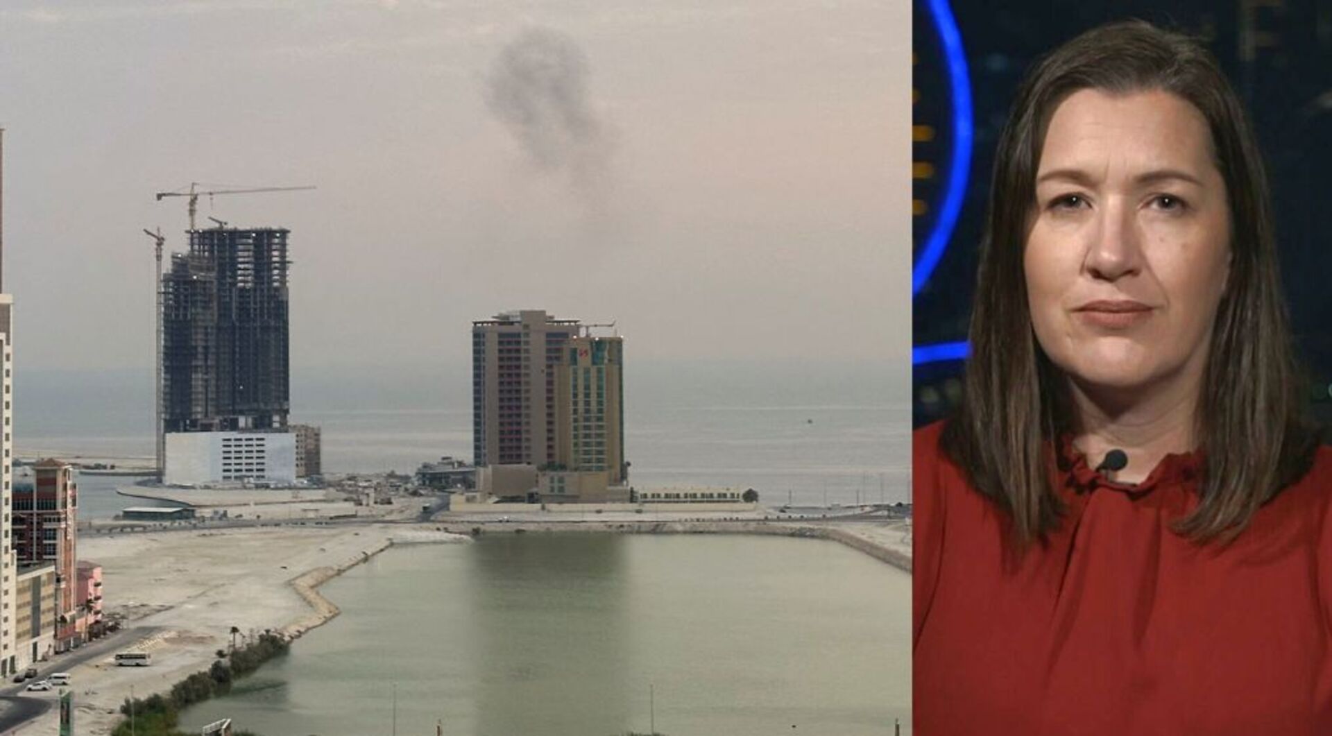 Video thumbnail for Iran expands attacks across the Gulf as Kuwait and Bahrain report missile and drone threats