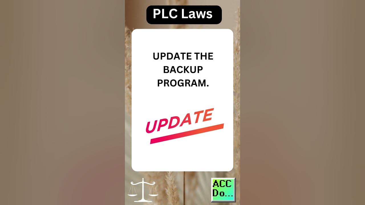 'Video thumbnail for PLC Laws #40 - IF YOU CHANGE ADDRESSING...'