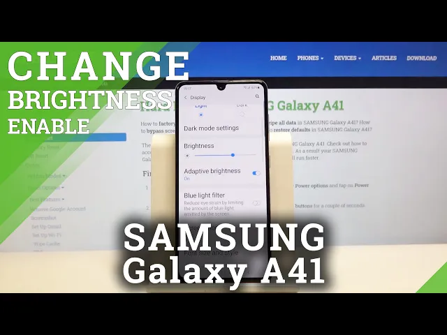 Video thumbnail for How to Adjust Screen Brightness in Samsung Galaxy A41 – Activate Auto Brightness Feature