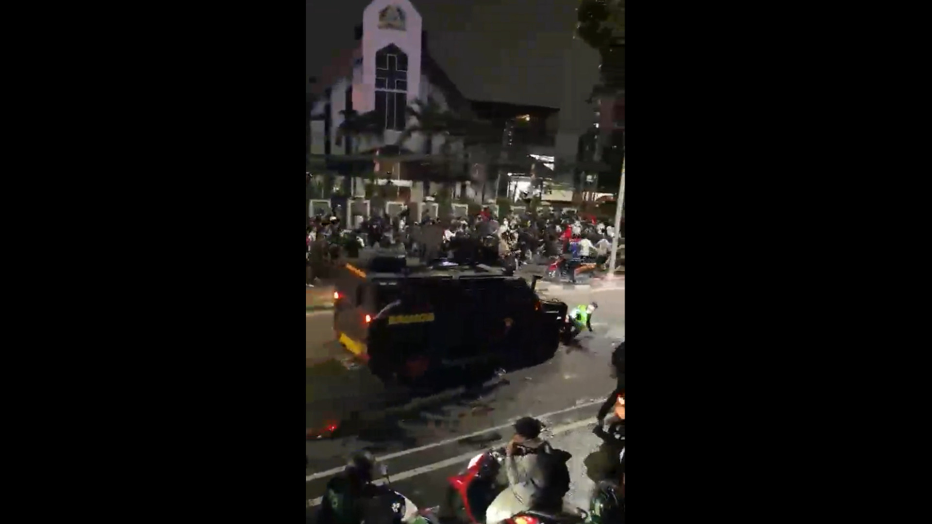 'Video thumbnail for One killed, dozens injured at anti-government protests in Jakarta'