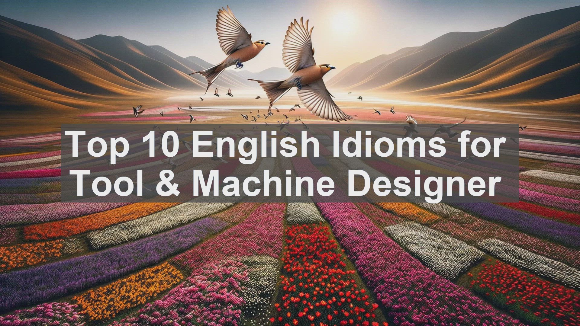 'Video thumbnail for Top 10 English Idioms for Tool  Machine Designer'