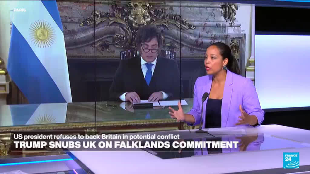Video thumbnail for Trump raises doubts over support for Britain in Falklands dispute with Argentina