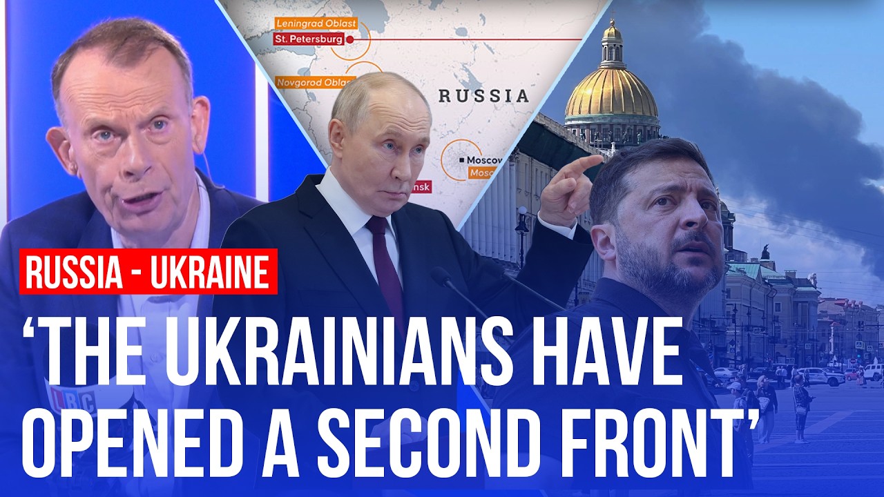 Video thumbnail for Ukraine hits St Petersburg in major drone attack