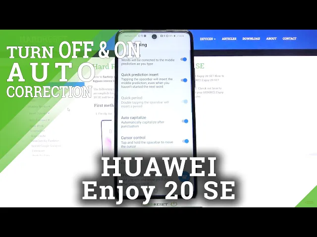 Video thumbnail for How to Turn Off Auto Correction on HUAWEI Enjoy 20 SE – Text Correction Options