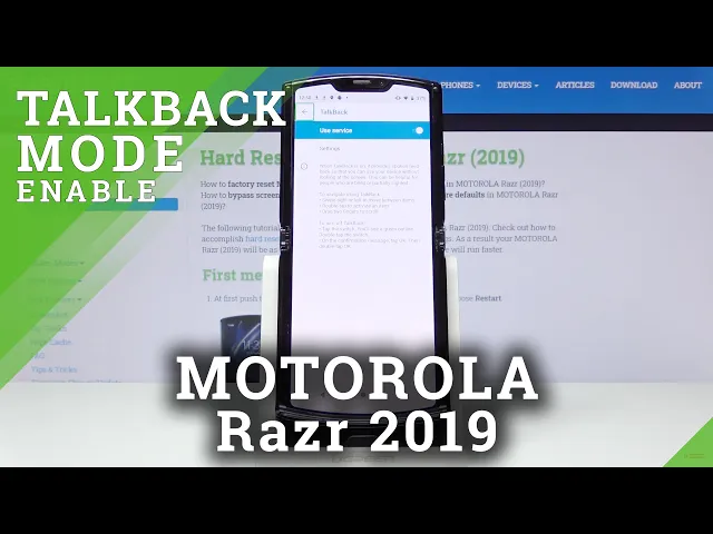 Video thumbnail for How to Activate TalkBack in MOTOROLA Razr (2019) – TalkBack Mode