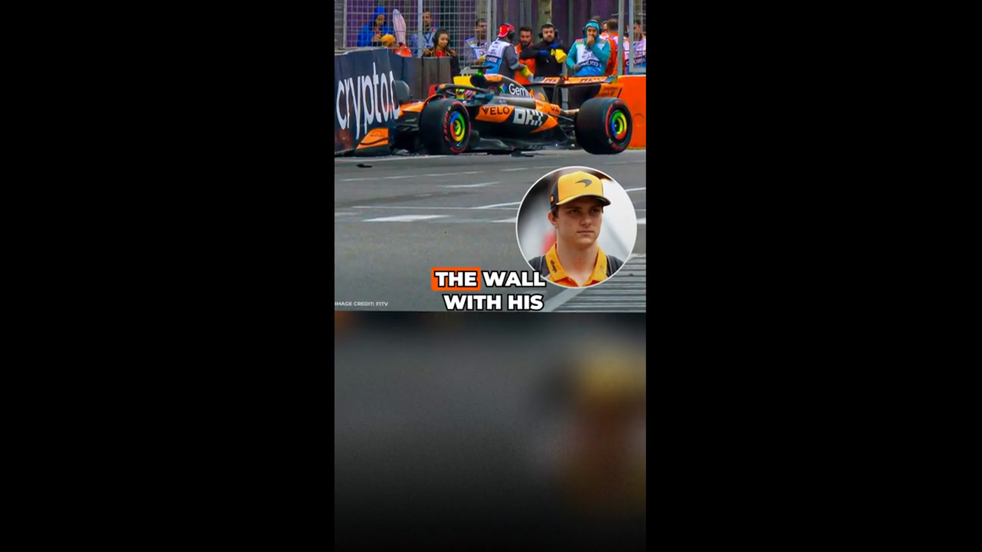 'Video thumbnail for Oscar Piastri and Charles Leclerc crash out of the Azerbaijan GP qualifying ❌'