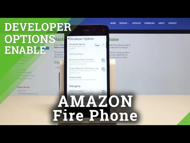 Video thumbnail for How Activate Developer Options in AMAZON Fire Phone - Advanced Settings