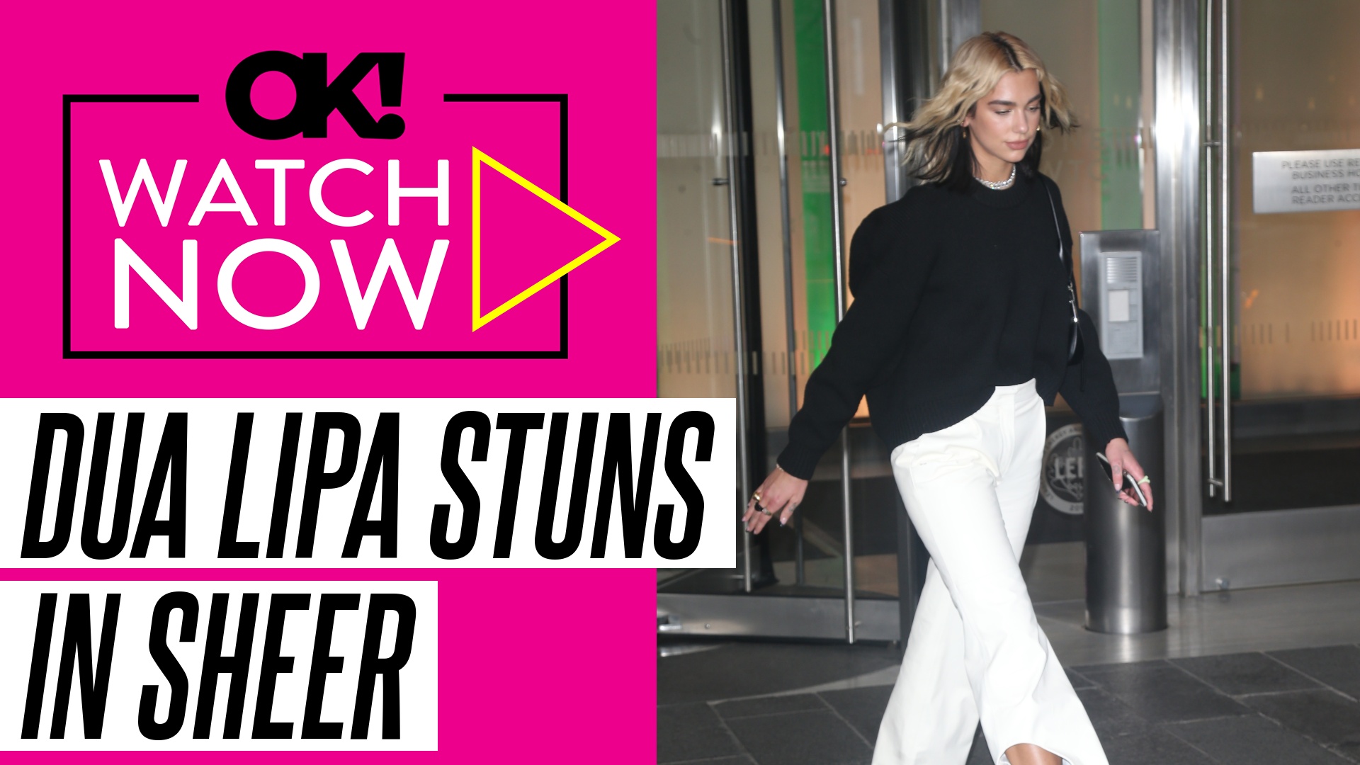 Video thumbnail for Dua Lipa Frees the Nipple in Sultry Sheer Top After Flaunting Her Thong at World Tour Wrap Party: Photos