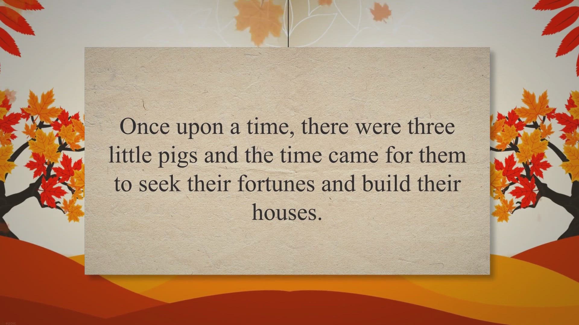 Video thumbnail for Three Little Pigs Short Story