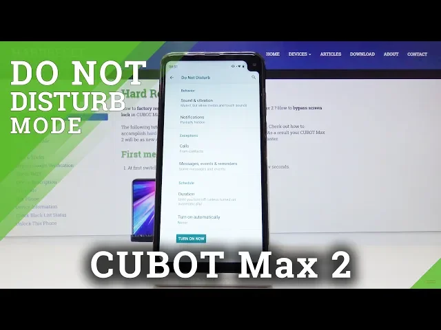 Video thumbnail for Do Not Disturb Mode in CUBOT Max 2 - Mute Sounds