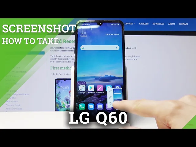 Video thumbnail for How to Take Screenshot in LG Q60 – Capture Screen