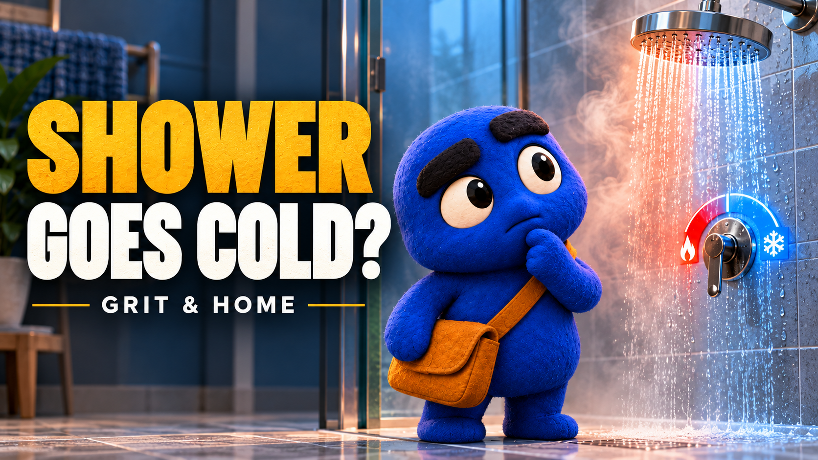 Video thumbnail for Shower Water Goes Cold or Fluctuates: Safe First Checks | Grit & Home
