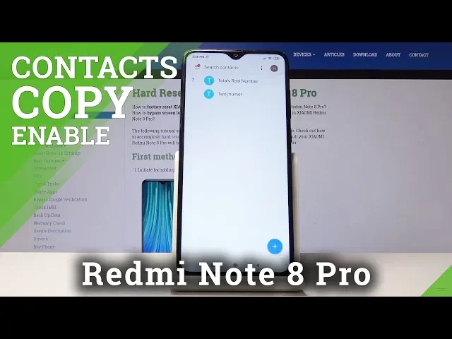Video thumbnail for How to Transfer Contacts in XIAOMI Redmi Note 8 - Copy Contacts