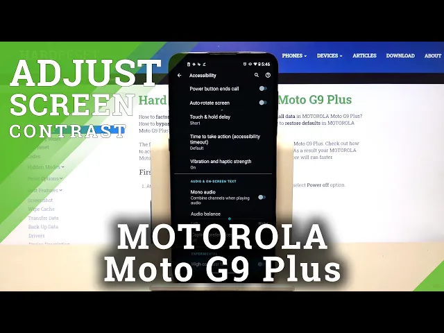 Video thumbnail for How to Enable High Contrast Fonts in Motorola Moto G9 Plus - Activate High Contrast Text