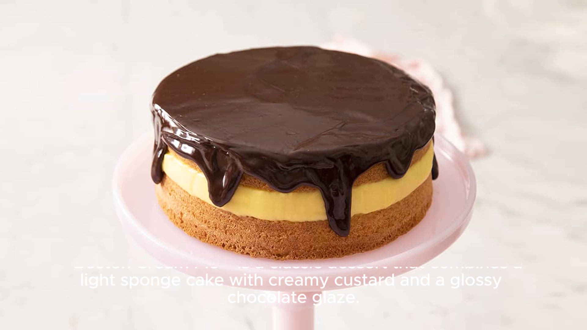 Video thumbnail for Boston Cream Pie recipe