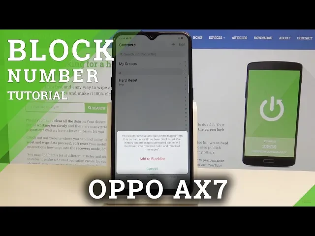 Video thumbnail for How to Block Contact in OPPO AX7- Block Calls and Messages in Android