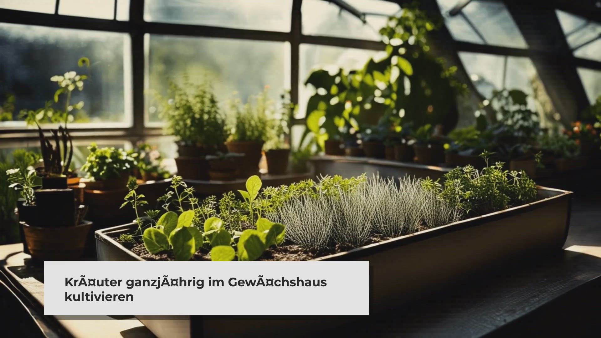 Video thumbnail for Kräuter im Gewächshaus kultivieren