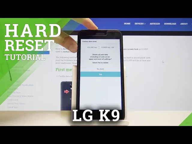 Video thumbnail for Hard Reset LG K9 - Bypass Screen Protection