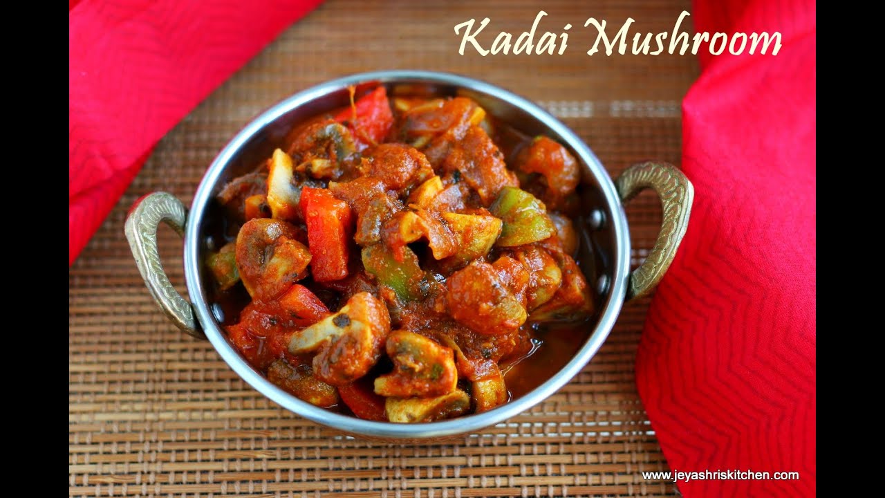 Video thumbnail for Kadai mushroom recipe