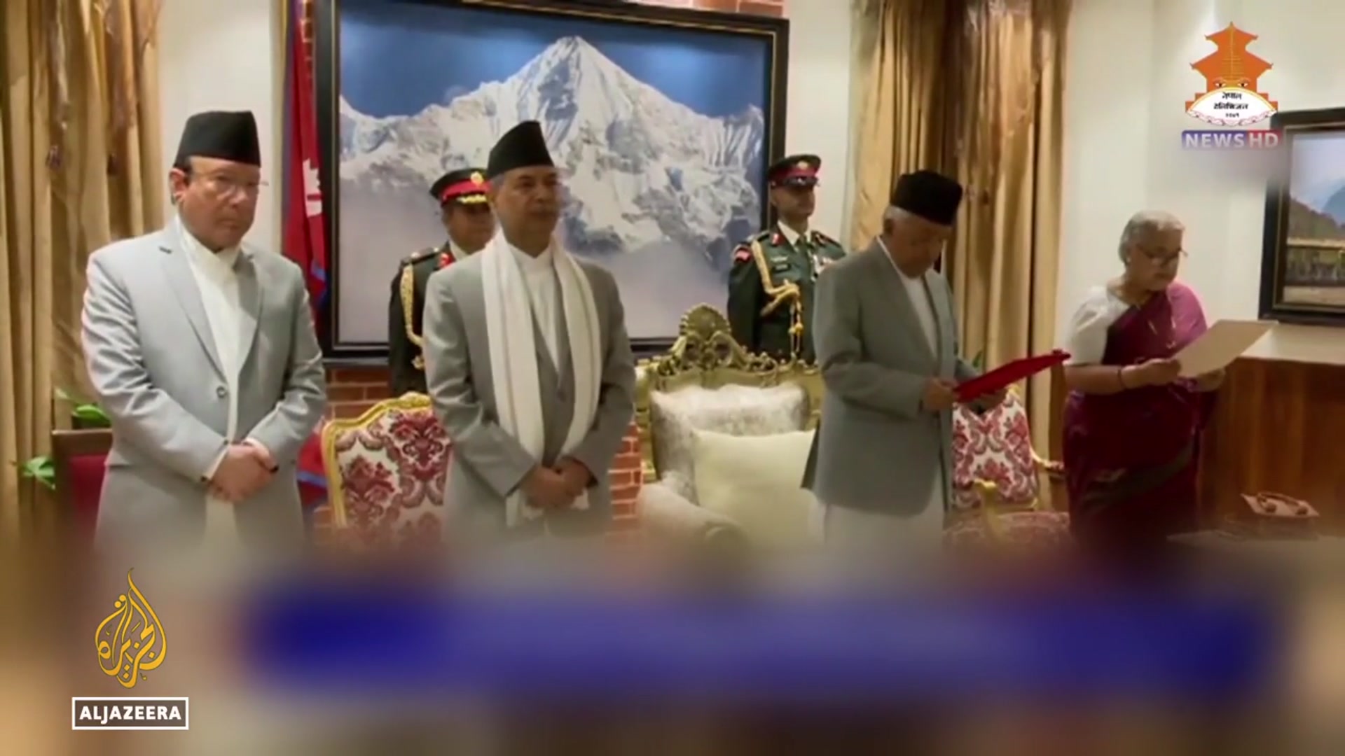 'Video thumbnail for Nepal's interim Prime Minister: A former chief justice sworn into office'