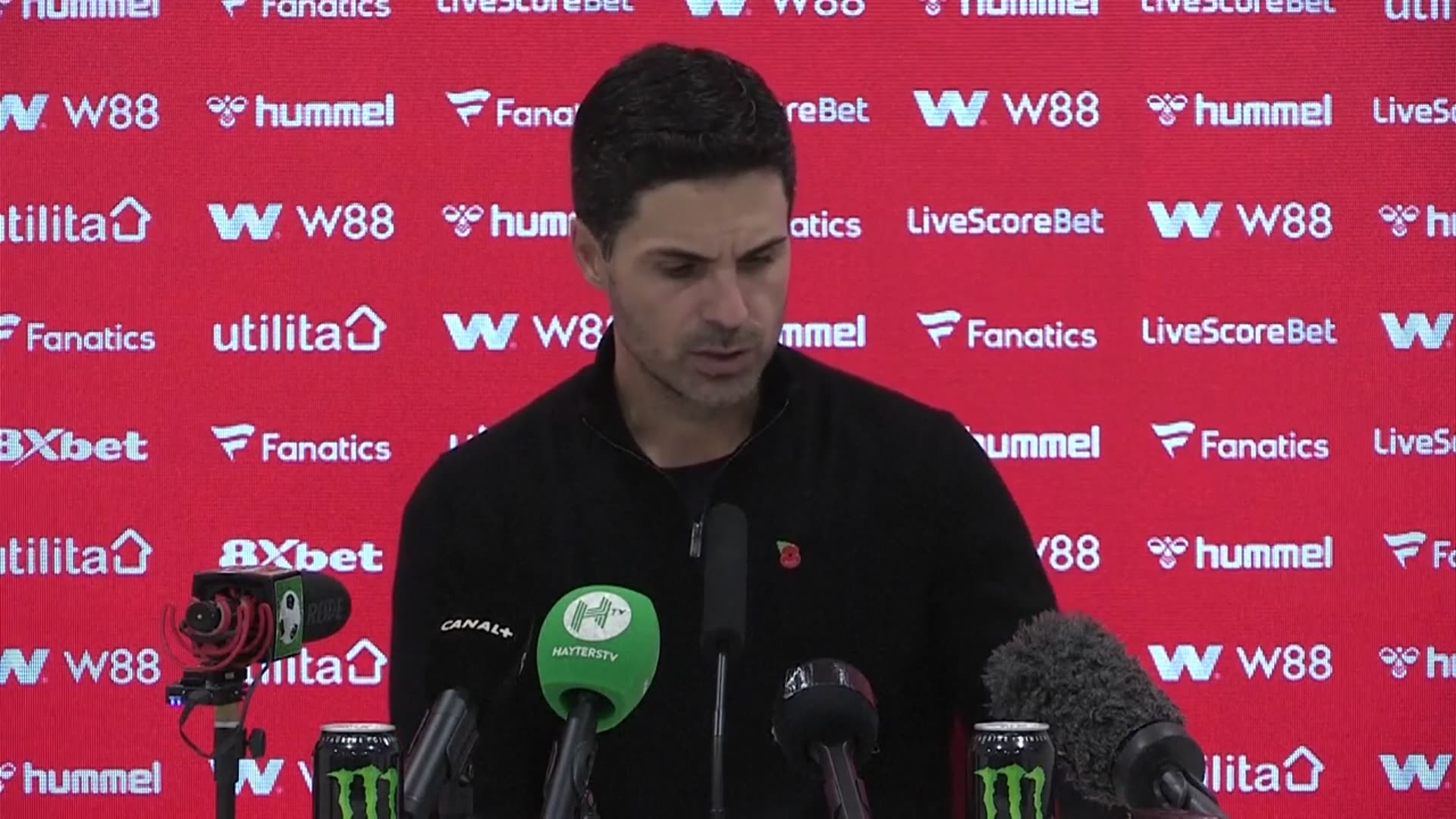 'Video thumbnail for 'A pain in my tummy because I don't want to concede' - Arteta on Arsenal's first goals conceded in a month'
