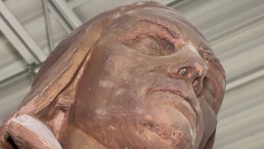 Video thumbnail for Controversial Christopher Columbus statue removed from Bridgeport poised to return