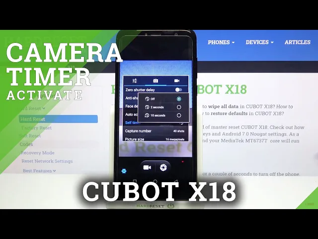 Video thumbnail for How to Use Camera Timer on CUBOT X18 – Set Up Camera Timer